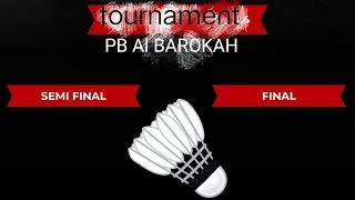 Kuncoro/Ian vs Dwi/Mbah dol.   tournament PB Al BAROKAH @GrutalGratul