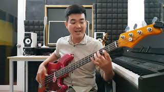 Samba latin guitar bass lesson, học đàn guitar bass online [Eng Sub]