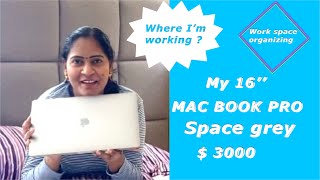 #UNBOXING MY 16’’ MAC BOOK PRO 2020 #SPACE GREY #VANI VLOG #TELUGU VLOG FROM USA #NRI vlog