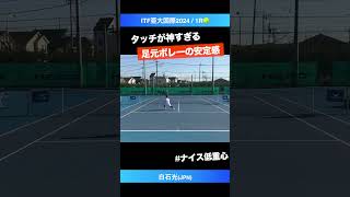 #タッチがやはり神【ITF亜大国際2024/1R】白石光(JPN) #shorts #テニス #tennis