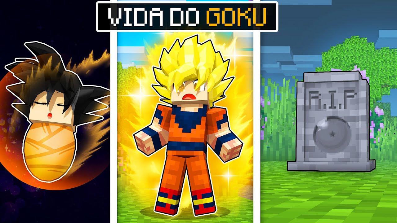 A HISTÓRIA DE VIDA Do GOKU De DRAGON BALL No MINECRAFT! - YouTube