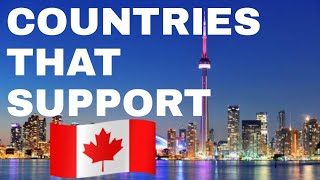 🇨🇦 Top 10 Countries that Support Canada | Includes India USA \u0026 Australia | Yellowstats 🇨🇦