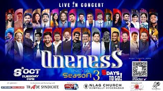 Oneness India Season 3 | Live in Concert | Christian Medley | Ps David Parla