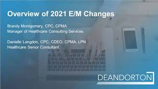 E/M Coding Changes Webinar Recording