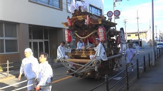 西足代のだんじり 試験曳き 生野区巽神社夏祭り 2024.07.07.