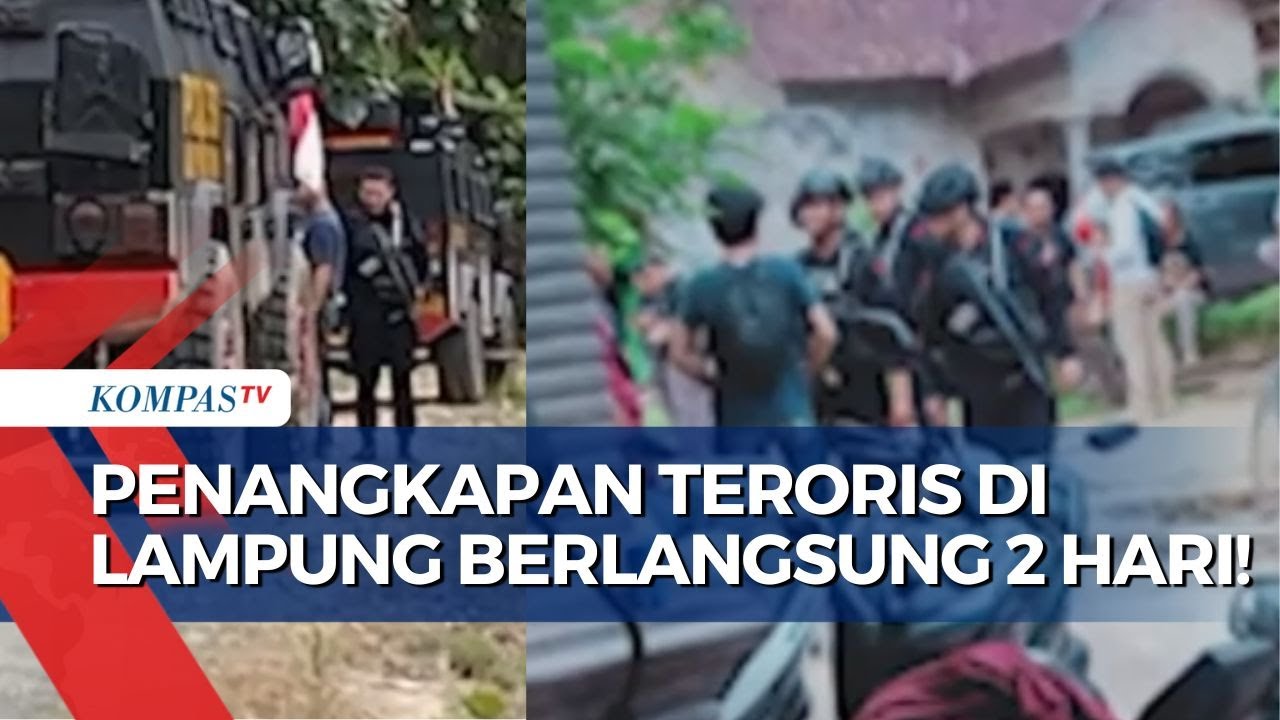 Baku Tembak Warnai Aksi Densus 88 Tangkap 6 Teroris Di Lampung! - YouTube