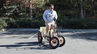 4 Wheel Bike Turning Radius! You Won't Believe How This Quadricycle Electric Bike Turns!