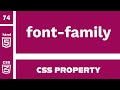 CSS Property : font-family explained !
