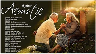 Acoustic Old Love Songs 80's 90's With Lyrics Playlist - Romantic Classic Love Songs Medley Lyrics