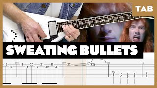 Megadeth - Sweating Bullets - Guitar Tab | Lesson | Cover | Tutorial