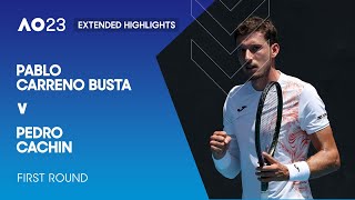 Pablo Carreno Busta v Pedro Cachin Extended Highlights | Australian Open 2023 First Round