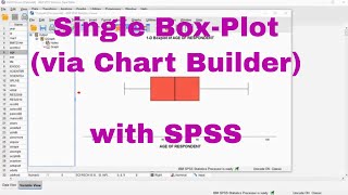 SPSS - Box-Plot Single Variable - Via Chart Builder
