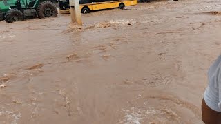 Diamante do Sul - Temporal alaga ruas e invade casas e empresas