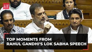 'Desh Ka Halwa' to 'Chakravyuh' to 'A1-A2', top moments from Rahul Gandhi's Lok Sabha speech