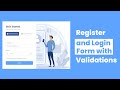 How To Make Page Flip Login & Registration Form Using HTML And CSS | Javascript Validation