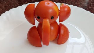 Tomato vinayagar carving/Tomato  carving idea/Art in vegetable/food decoration/@NathisHome