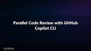 Parallel Code Review with GitHub Copilot CLI