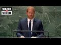 Prince Harry shocked in United Nations speech with a major attack on the US