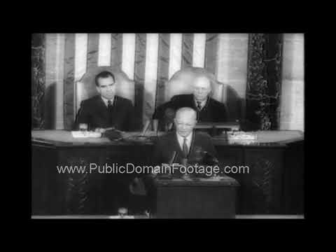 1960 U.S. Present Dwight D. Eisenhower State Of The Union Address ...