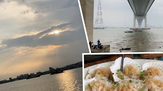 海鷗島的夕陽跟晚餐｜廣州番禺