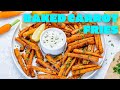 Savory Carrot Fries + Creamy Chipotle Dip 🥕🥕🥕