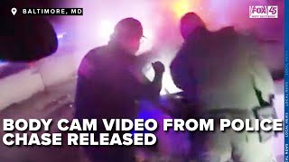 Body cam video from fatal police chase in Baltimore County released