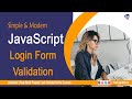 JavaScript Login Form Validation | Free JavaScript Online Course | The Modern JavaScript Tutorial
