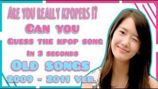 GUESS THE KPOP SONG IN 3 SECONDS [35 OLD SONGS (2009-2011 Ver.)]