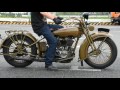 vintage motorcycle collection. 1926 harley davidson jd demonstration run.