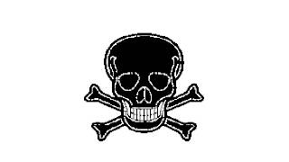 Skull and Crossbones Danger KEEP OUT signs