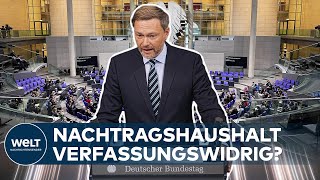 Nachtragshaushalt: LINDNER will Innovationsstau abbauen - Union prüft Klage vor Verfassungsgericht