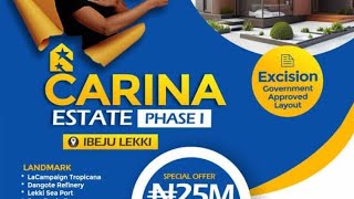 Carina estate is fast selling because of it location. Secure your plots now. @Viewrealproperties.