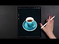 Draw With Me - Realistic Cup | Easy To Follow Procreate Process