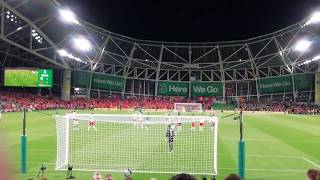 Switzerland goalkeeper Yann Sommer Dive and Duff Squares up  Ireland v Switzerland  UEFA European Ch