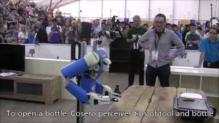 Humanoids 2014: Demonstrating Adaptive Tool-Use with an Anthropomorphic Service Robot