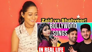 Bollywood songs in real life | Zaid AliT, Shahveer Jafry | Reaction |