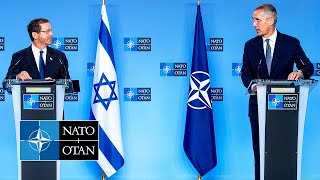 NATO Secretary General with the President of Israel 🇮🇱 Isaac Herzog, 26 JAN 2023