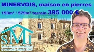 N°4449 à 20km de l entrée de NARBONNE maison en pierre de 193m² sur 579 m² de terrain SAINT MARCEL I