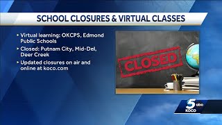 Oklahoma school districts move to virtual learning, close Thursday due to winter weather
