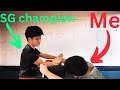 Training With Singapore's STRONGEST 14 Year Old Arm Wrestler (ft. krpulls )