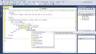 VB.NET code to sort an integer array