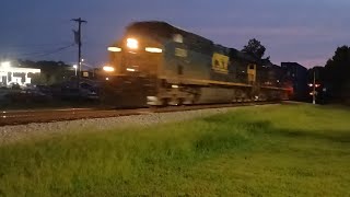 CSX I037 at Wingate NC on the CSX Monroe Subdivision