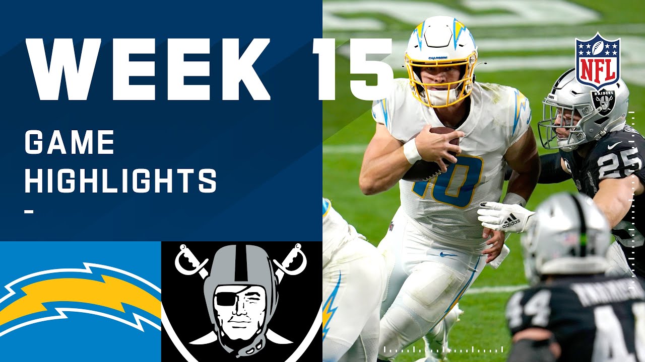 Chargers Vs. Raiders Week 15 Highlights | NFL 2020 - YouTube