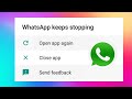 How to Fix WhatsApp Keeps Stopping Error in Android
