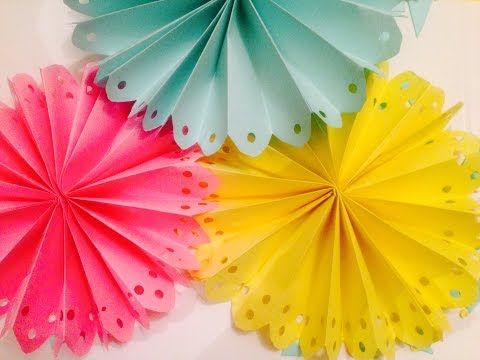 DIY Decorated Paper Fan Backdrop / Wedding Party Decorations EASY & QUICK! DIY Decorated Paper Fan Backdrop / Wedding Party Decorations EASY & QUICK!