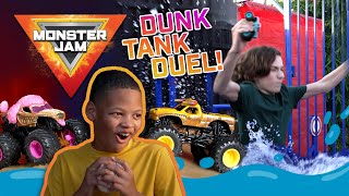 Dunk Tank Duel! - MONSTER JAM Revved Up Recaps - Episode 10 | Monster Trucks for Kids