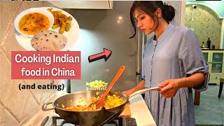 I made simple Indian meal in China I Full dinner I Shanghai