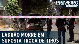 Criminoso é morto em suposta troca de tiros durante fuga | Primeiro Impacto (08/12/22)