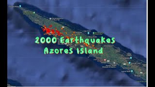 Azores Volcanic Island hit by thousands of earthquakes.. West coast update Friday 3/25/2022