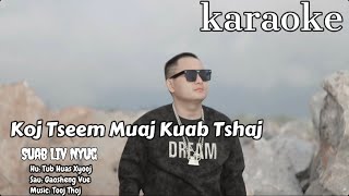 Koj Tseem Muaj Kuab Tshaj Suab Liv Nyug. Music Karaoke. By Tub Huas Xyooj new song 2024-25